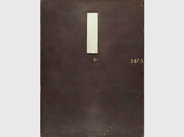 Antoni Tàpies. Gran marró i fusta (Gran marrón y madera). Técnica mixta sobre madera, 1975