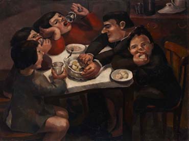 Ángeles Santos, Cena familiar, 1930