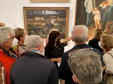 Sesión de investigación del equipo de voluntarios, Museo Reina Sofía, 2021. Fotografía: Belén Domínguez