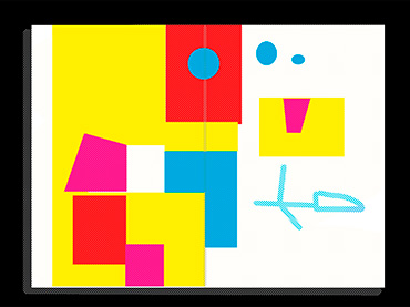 Interpretación gráfica de la respuesta dada por inteligencia artificial (IA) a la pregunta: ¿Cómo sería la imagen de un taller sobre libros de artista en el Museo Reina Sofía enfocado a familias?, Colectivo HUL, 2022