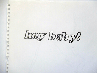 Azucena Vieites. Hey Baby! Dibujo, 1993-1996. Serie Juguemos a prisioneras