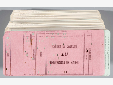 José Miguel de Prada Poole, Programa Fortran del Centro de Cálculo, 1969. Museo Reina Sofía José Miguel de Prada Poole, Programa Fortran del Centro de Cálculo, 1969. Museo Reina Sofía