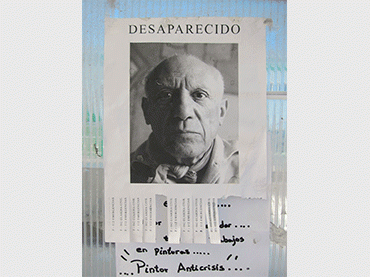 Rogelio López Cuenca. Desaparecido [Disappeared], 2014. Photography, 160 x 120 cm. Collection of the artist, Galería Juana de Aizpuru