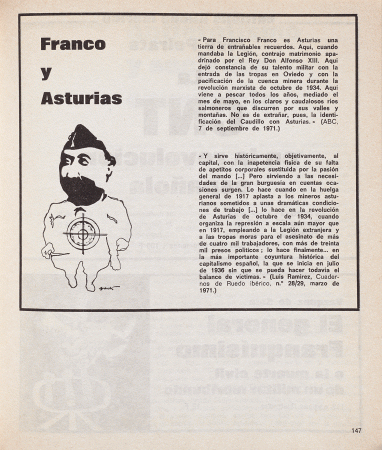 Cuadernos de Ruedo Ibérico, París: Éditions Ruedo Ibérico, 1965-1979, n.º 33-35, p. 147. Fondos del Centro de Documentación del Museo Nacional Centro de Arte Reina Sofía (REVIIA 206)