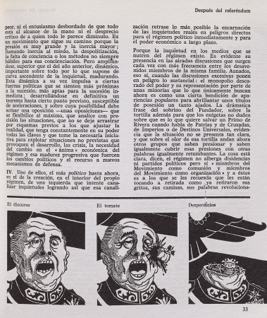 Cuadernos de Ruedo Ibérico, París: Éditions Ruedo Ibérico, 1965-1979, n.º 12, p. 33. Fondos del Centro de Documentación del Museo Nacional Centro de Arte Reina Sofía (REVIIA 206)