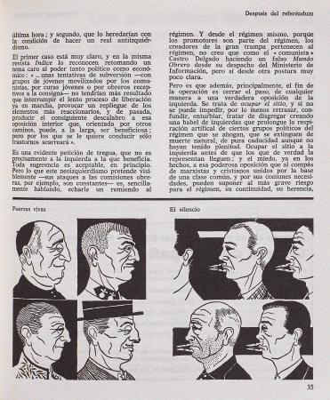 Cuadernos de Ruedo Ibérico, París: Éditions Ruedo Ibérico, 1965-1979, n.º 12, p. 35. Fondos del Centro de Documentación del Museo Nacional Centro de Arte Reina Sofía (REVIIA 206)