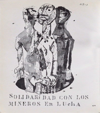 España hoy, París: Ruedo Ibérico, Ruedo Ibérico, 1963, s/p. Ilustración, José Ortega. Fondos del Centro de Documentación del Museo Nacional Centro de Arte Reina Sofía