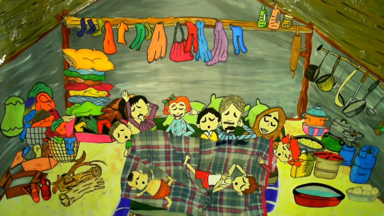 Haneen Koraz, A Day in the Tent (Un día en la tienda de campaña), 2025, película