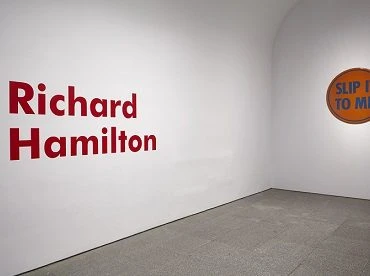 Vista de sala de la exposición Richard Hamilton