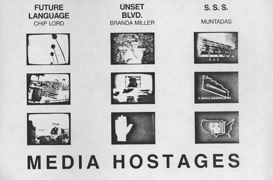 Chip Lord, Branda Miller y Muntadas. Media Hostages, 1985