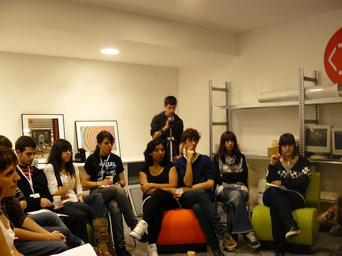 Encuentro del Equipo con Isidoro Valcárcel Medina. Museo Reina Sofía, 2009.