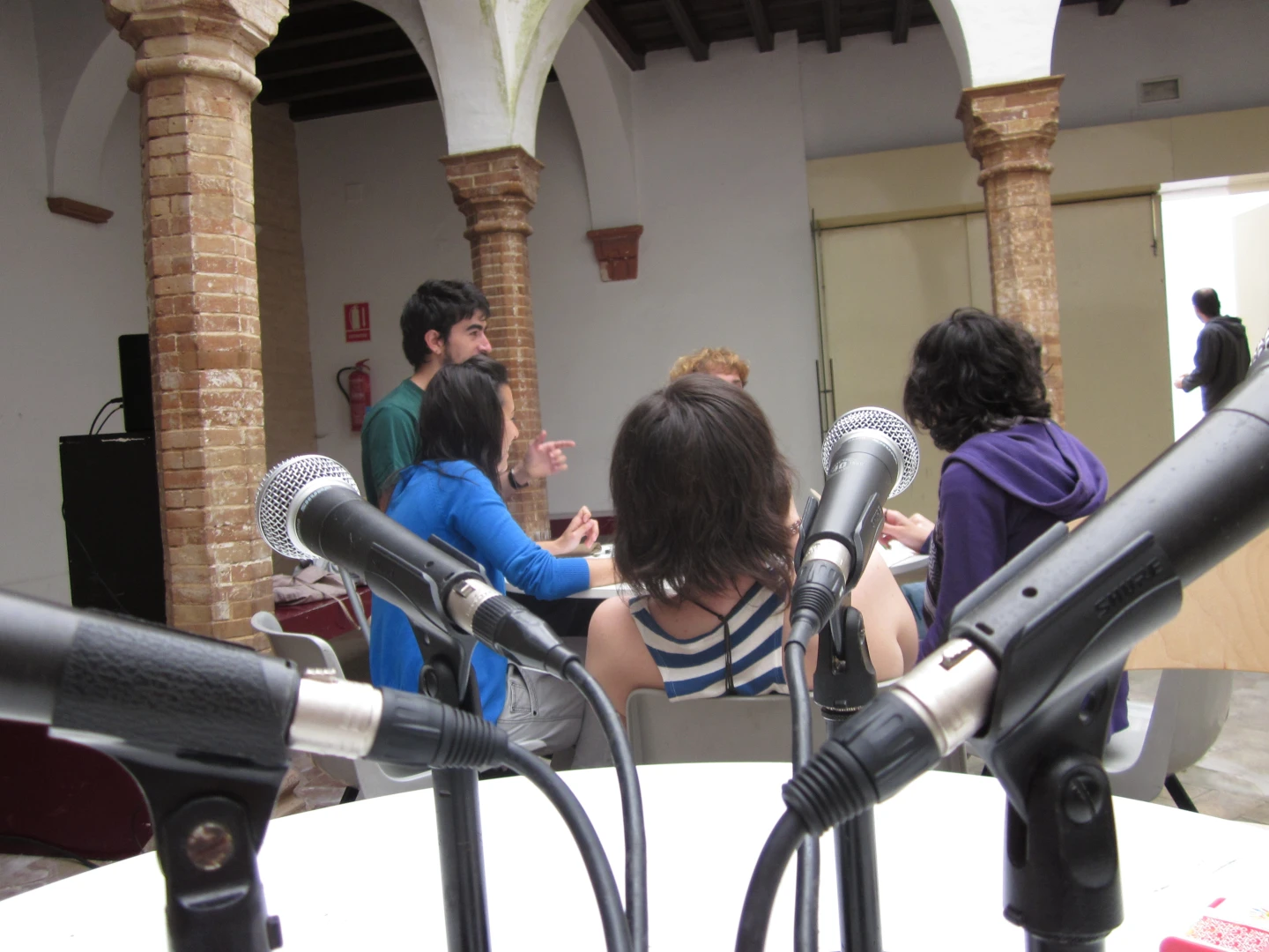 Taller de radio colectiva en Zemos 98, 2011