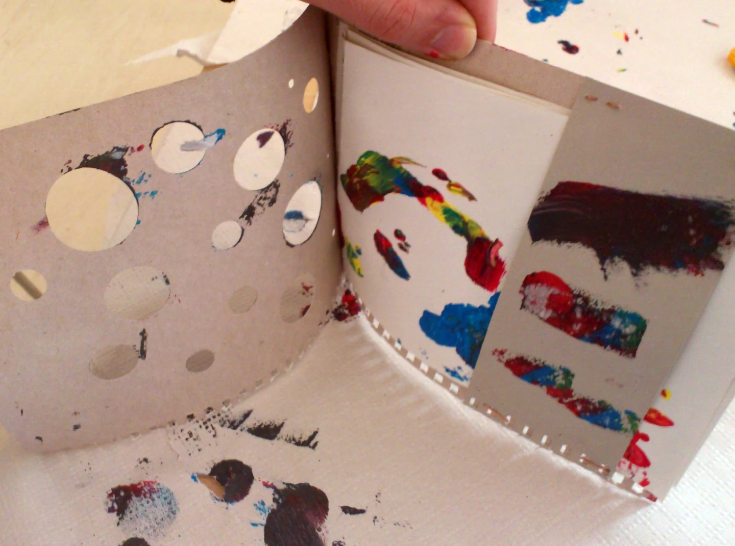 Cuaderno de artista creado por un asistente al taller