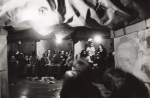 Robert Whitman. The American Moon. Performance, 1960. Reconstrucción de 1976. Fotografía: Babette Mangolte.