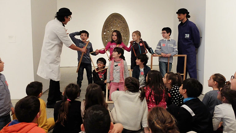 Un momento de la actividad Salto al vacío