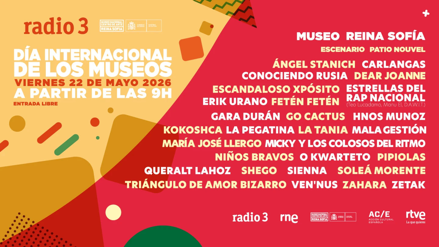 Día Internacional de los Museos 2026 con Radio 3. Cartel