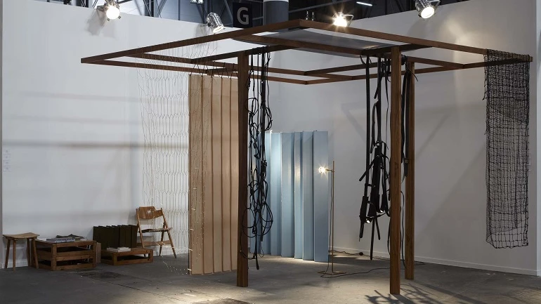 Leonor Antunes. Discrepancies with T.P. [Discrepancias con T.P.]. Instalación, 2012