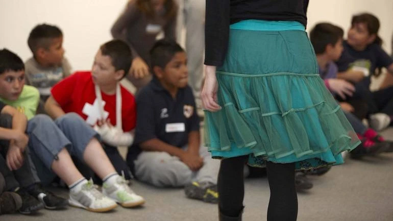 Un momento de la actividad Si fuera un movimiento…