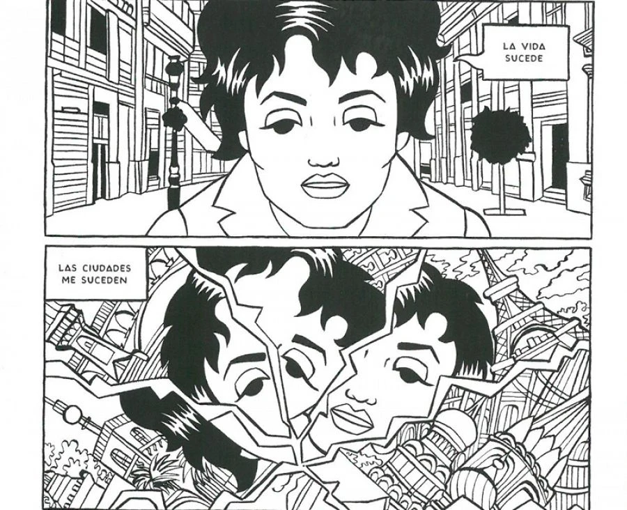 Laura Pérez Vernetti. Ocho poemas, novela gráfica, 2016