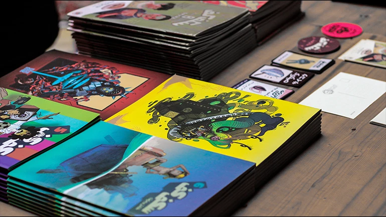 Presentación del número 6 de Skefkef en Rabat, 2016. Fotografía: Zaimi Othmane