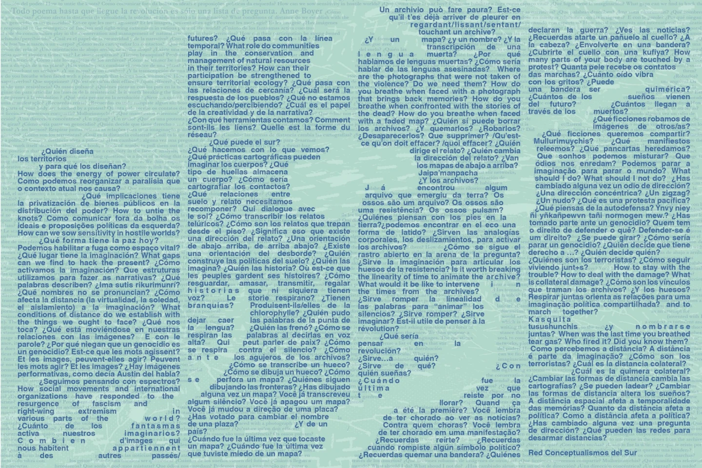 Imagen gráfica de la campaña gráfica internacional ¿Por qué la pregunta y no la afirmación hoy?