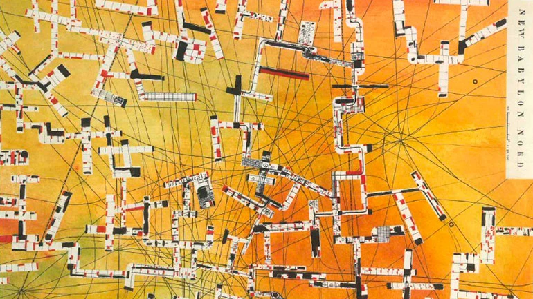 Constant. New Babylon Nord [Nueva Babilonia norte], (detalle). Plano, 1958 © Constant, VEGAP, Madrid, 2016