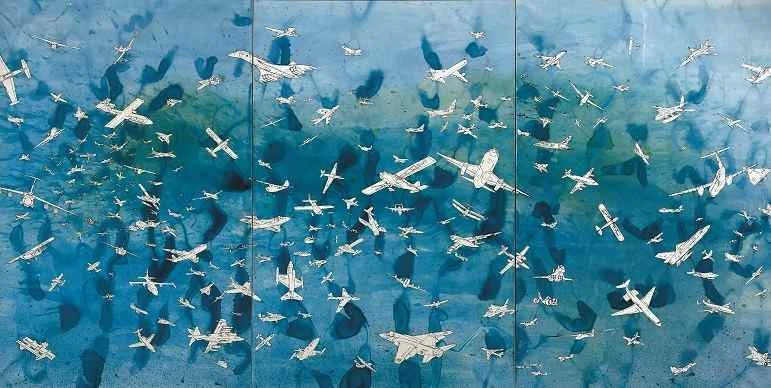 Alighiero e Boetti. Aerei (Blue), 1989. Carmignac Gestion Foundation