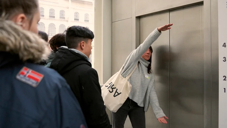 Sesión de Brillante en el Museo Reina Sofía, 2019. Fotografía: Daniel Pompa Jordán