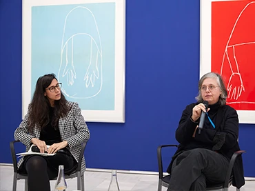 Isabella Lenzi y Andrea Büttner en Una lujosa pobreza. Andrea Büttner, en conversación con Isabella Lenzi, 2022