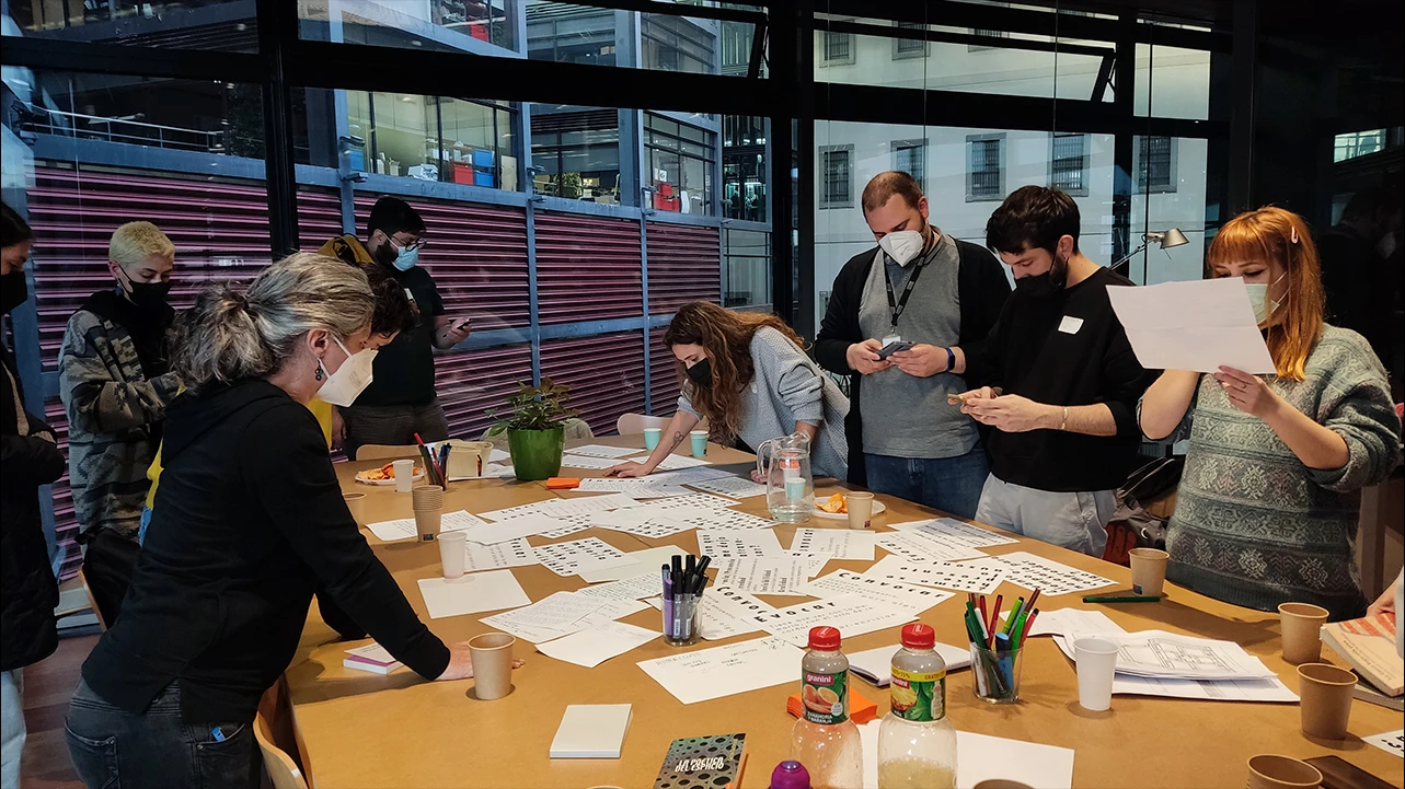Taller Transitar el espacio desde el cuerpo con Esther Rodríguez Barbero, 2022. Fotografía: Juan Pablo Campistrous