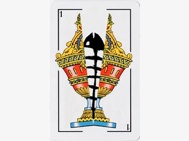 Platform against A Burla Negra [The Black Mockery]. Ace of Cups from A baralla do Prestige [The Prestige Pack], 2002