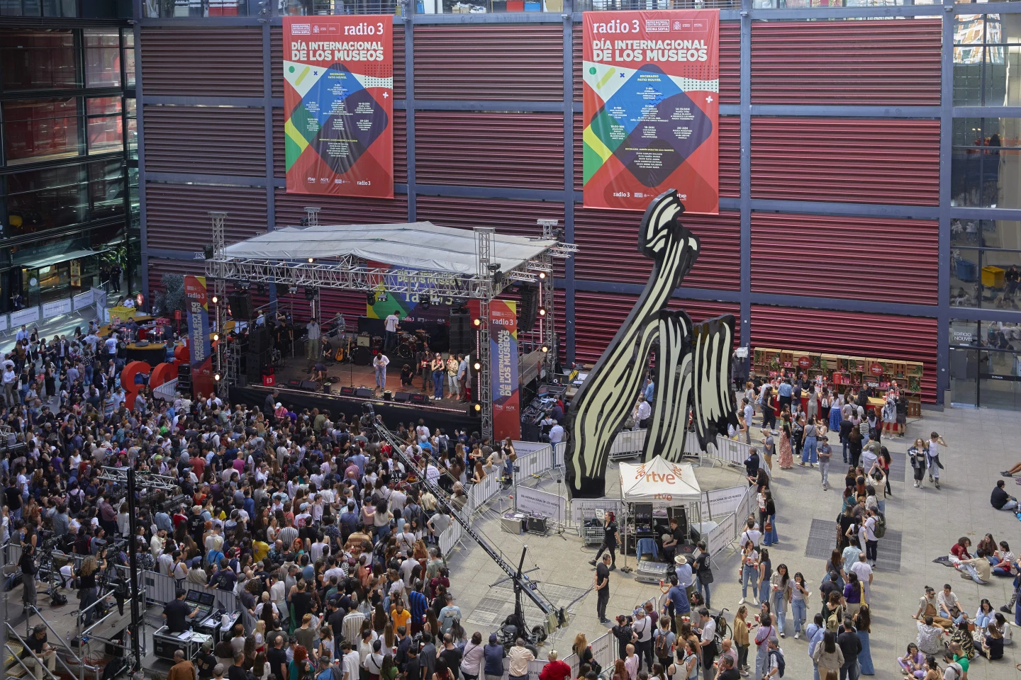 Celebración del Día Internacional de los Museos en el Patio Nouvel del Museo Reina Sofía
