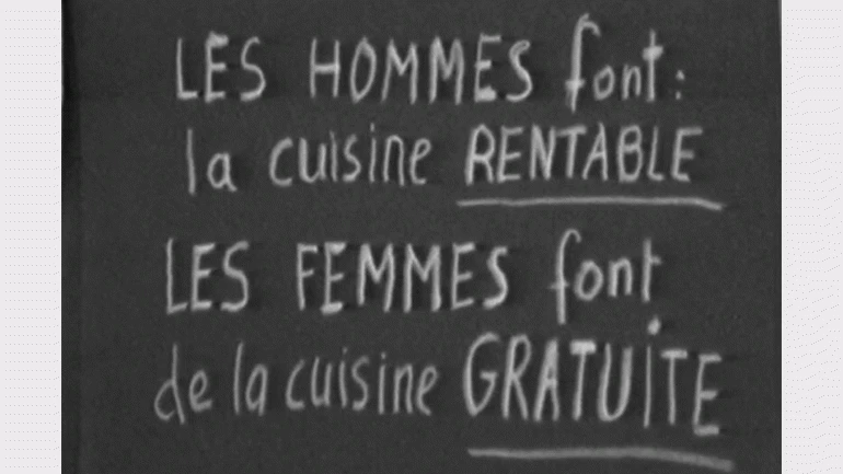 Nadja Ringart, Carole Roussopoulos, Delphine Seyrig y, Ioana Wieder, Nadja Ringart. Maso et Miso vont en bateau [Maso y Miso van en barco].,  Vídeo, 1976. Vídeo. Centre audiovisuel Simone de Beauvoir