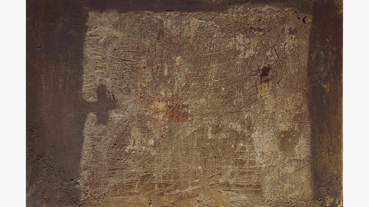 Antoni Tàpies, Pintura, 1955. © Comissió Tàpies, VEGAP, Madrid, 2024