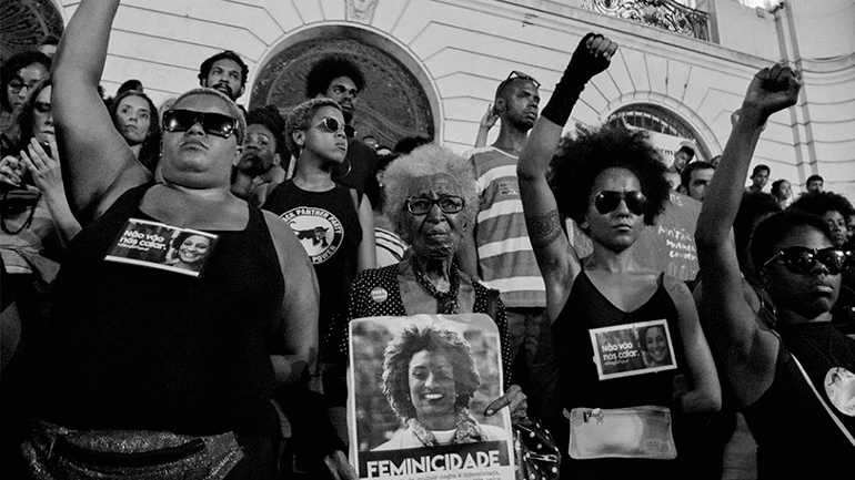 Fabio Caffe (Colectivo Favela em Foco), Protestas en Río por el asesinato de Marielle Franco, 2018