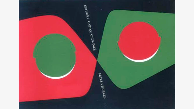 Diseño de papelería para el Estudio de Artes Visuales de Carlos Cruz-Diez, Caracas, 1957. © Estate of Carlos Cruz-Diez / Bridgeman Images, Madrid, 2021