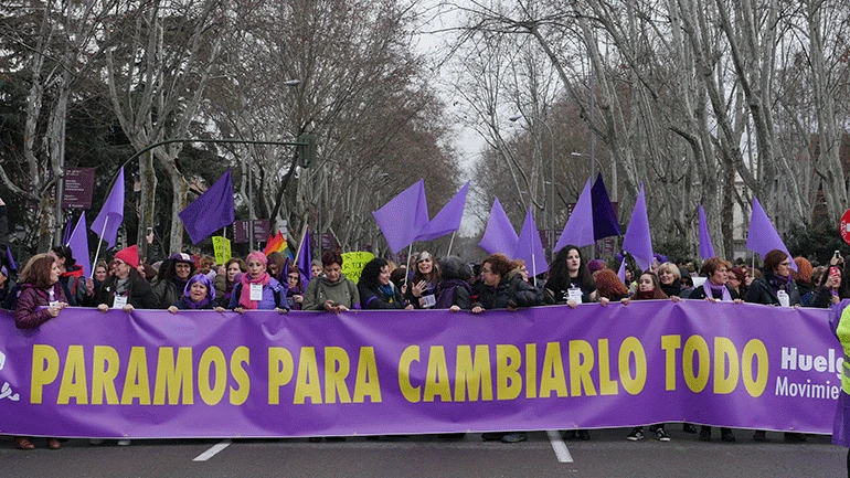 Cecilia Barriga, Manifestación del 8 marzo, 2018