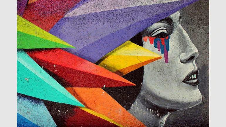 Arte urbano situado en la calle de Embajadores con la travesía de Cabestreros (Lavapiés). Foto: Laura Cadalso