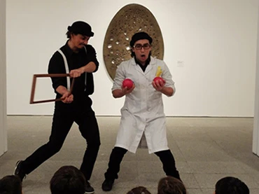 Un momento de la actividad Salto al vacío