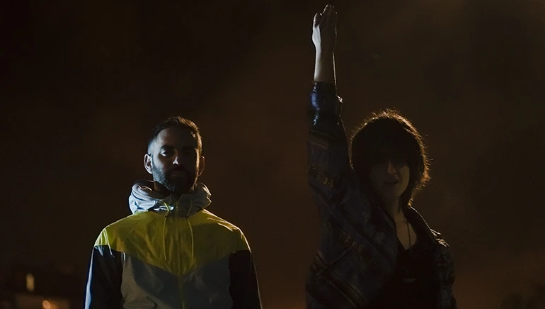 Fran MM Cabeza de Vaca y María Salgado en Jinete Último Reino Frag. 3 © Jorge Mirón, Madrid, 2017