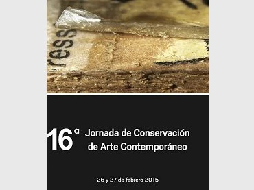 Cartel 16ª Jornada de Conservación de Arte Contemporáneo