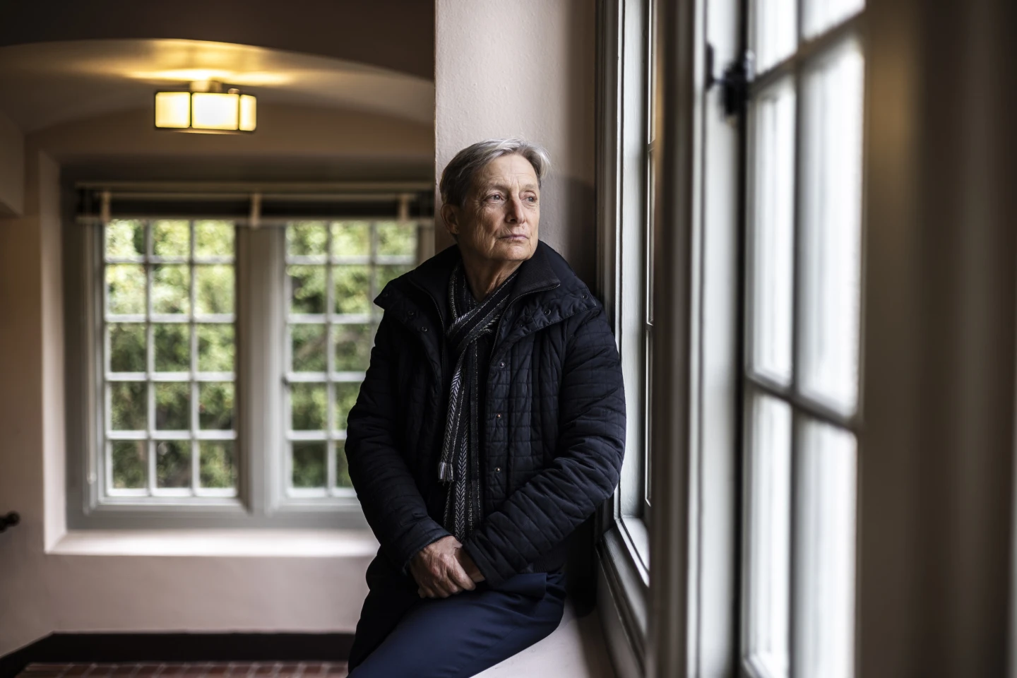 Judith Butler en el Stephens Hall de la Universidad de Berkeley, 2024. Fotografía: Carlos Rosillo. Cortesía de El País