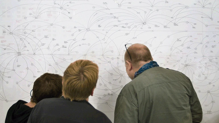 Mark Lombardi. Narrative Structures, 1999