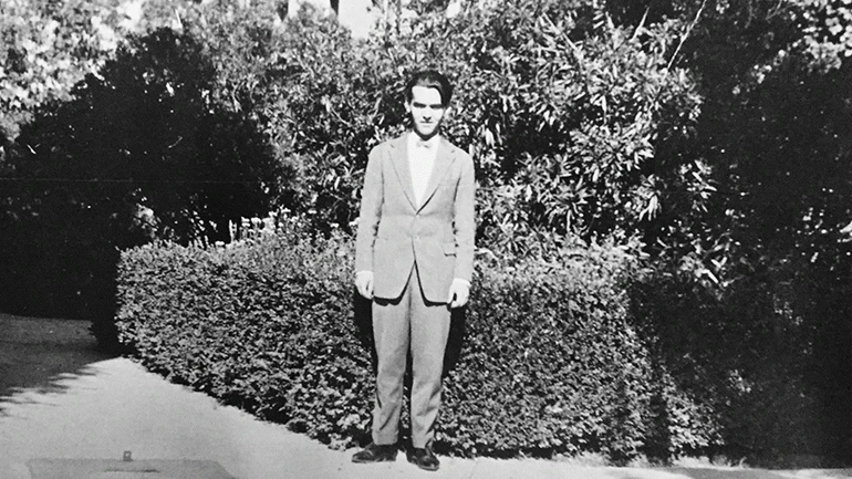 Federico García Lorca en la Residencia de Estudiantes, 1919. Cortesía Fundación Federico García Lorca, Granada