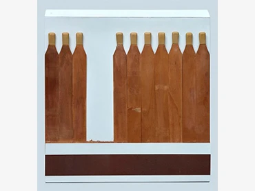 Raymond Hains, Pochette d&#039;allumettes [Caja de cerillas], 1971. Museo Reina Sofía