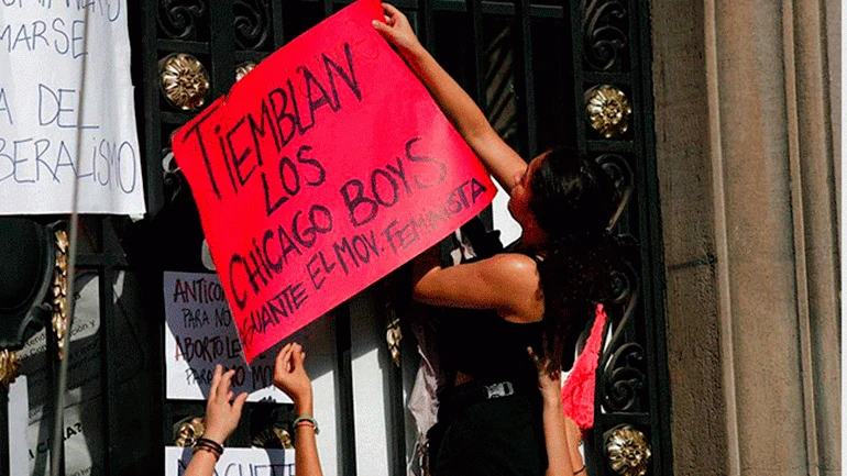 Toma feminista de la Pontificia Universidad Católica de Santiago de Chile, mayo 2018