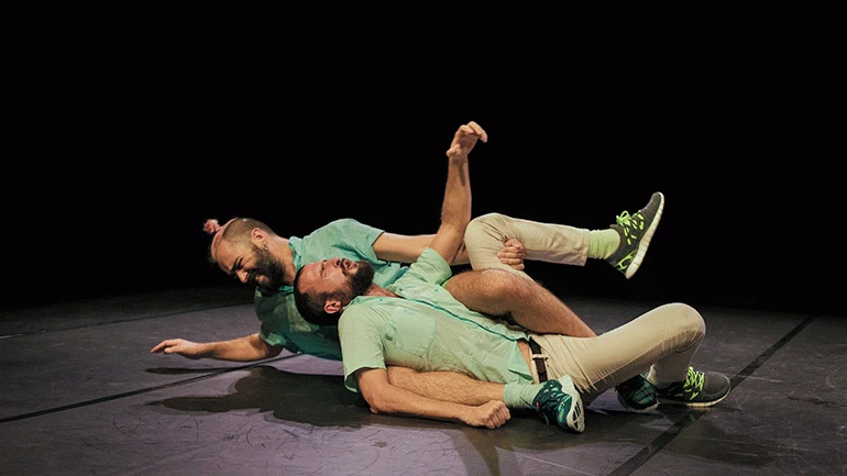 Jorge Dutor y Guillem Mont de Palol en #LOSMICRÓFONOS, 2013. Fotografía: © Itaria Costanzo, 2013