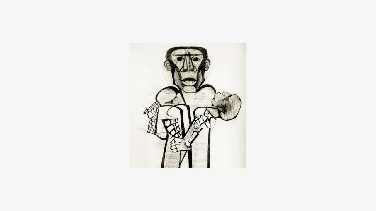 Dumile Feni, Hector Pieterson, 1987, detalle 