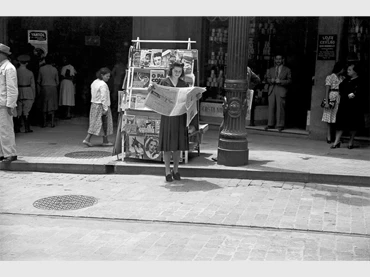 Hildegarde Rosenthal. Sin título (escena urbana en Sao Paulo). Fotografía, c. 1940