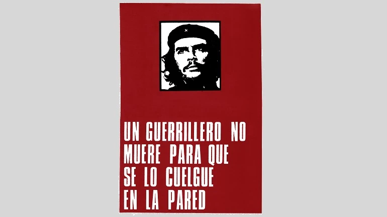 Roberto Jacoby. Un guerrillero no muere para que se lo cuelgue en la pared. Cartel, 1968
